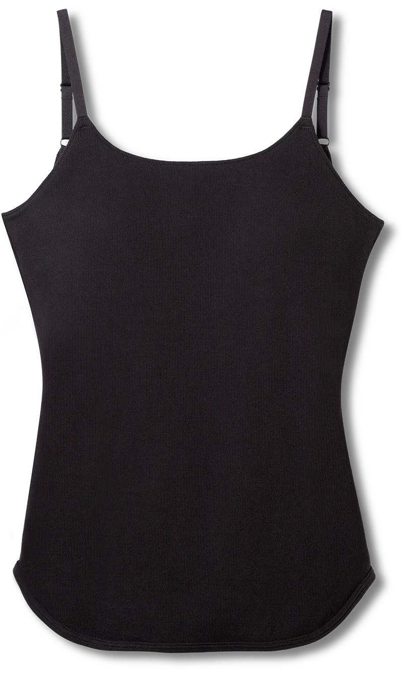 リブUバックキャミソール