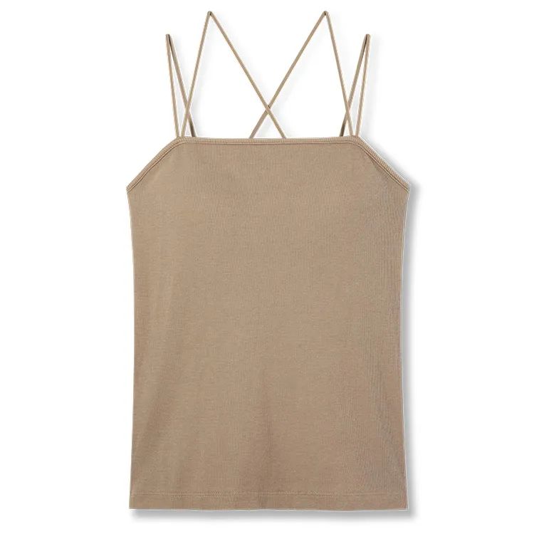 カップ イン バッククロス キャミソール ナチュラルベージュ
