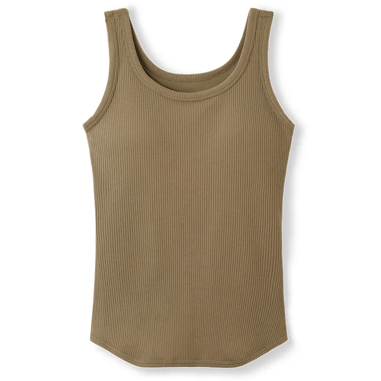 カップ イン リブタンクトップ