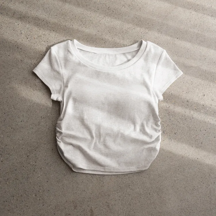 サイドギャザーTシャツ